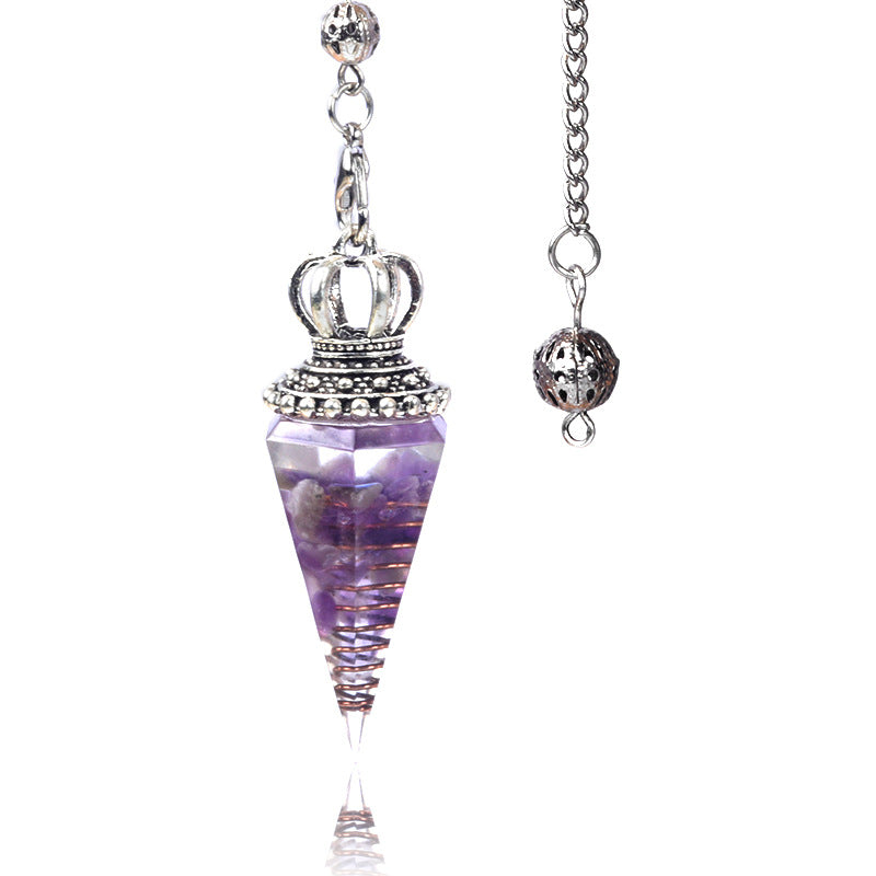Wholesale Crystal Gravel Resin Pendulum